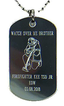 Firefighter Dog Tag Custom