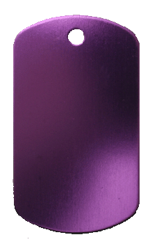 Purple Dog Tag Blanks