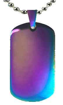 Colorful Stainless Steel Dog Tag