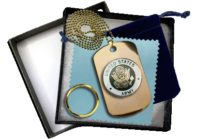 Military Dog Tag Set - Saunders Military Insignia