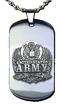 Army Eagle Dog Tag