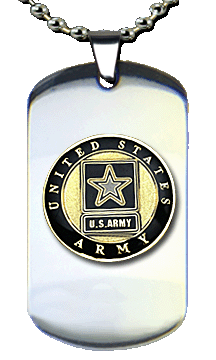 Army Star Emblem Dog Tag