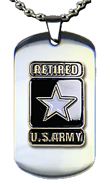 Army Retired Stainless