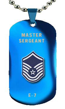 USAF Master Sergeant Dog Tag