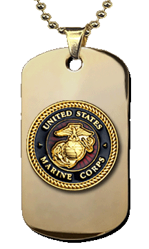Red and Gold Marine Insignia