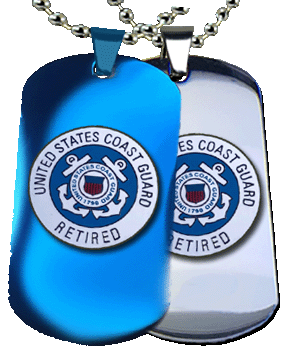 Coast Guard Retired Dog Tags