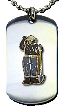 Smokey Bear Stainless Dog Tag