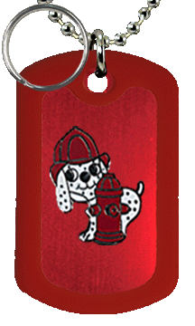 Fire Department Dalmatian Dog Tag