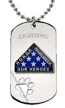 Stainless Steel K9 Memorial Tag