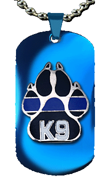 K9 Blue Line Paw