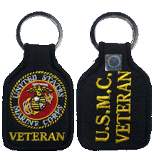 Navy Veteran Embroidered Key Chain