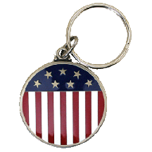 Small Stars and Stripes Key Chain