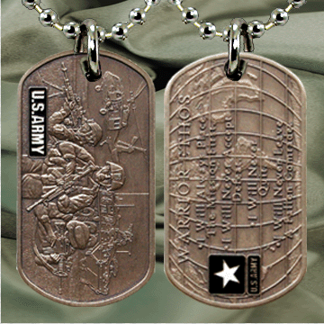 warrior ethos dog tag