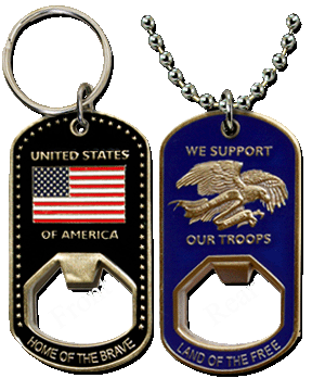 Support Our Troops Bottle Opener
