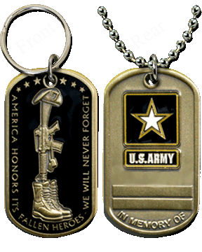 Army Fallen Hero Dog Tag