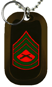 Marine Gunnery Sergeant Dog Tag