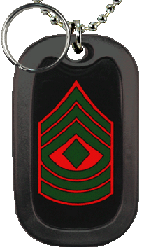 Marine First Sergeant Dog Tag