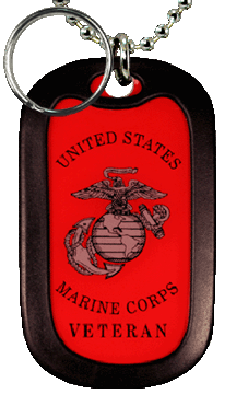 Marine Veteran Dog Tag