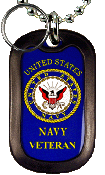 Navy Veteran Dog Tag