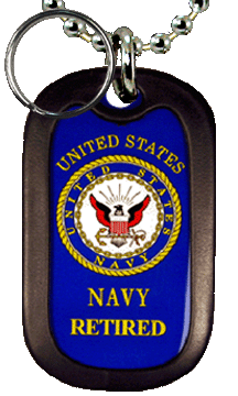 Navy Retired Dog Tag