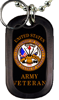 Army Veteran Dog Tag