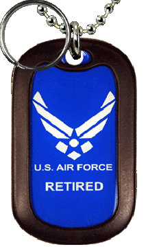 Air Force Retired Dog Tag