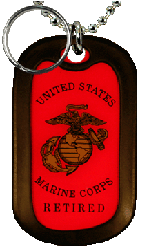 Marine Retired Dog Tag