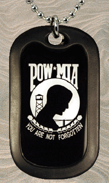 POW MIA Dog Tag