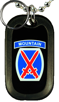 Tenth Moutain Division Dog Tag