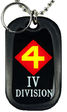 Marine Fourth Division Dog Tag