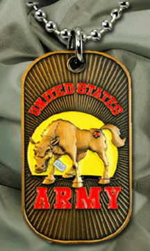 Army Mascot Dog Tags