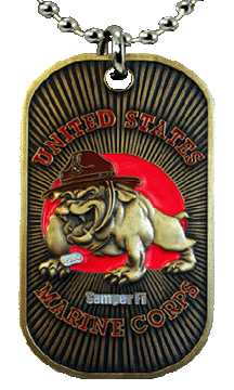 Marine Mascot Dog Tag