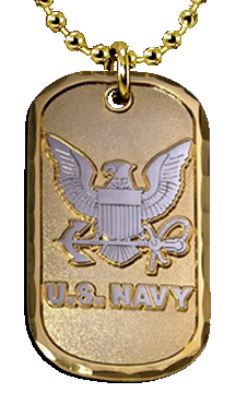 Navy Gold Emblem