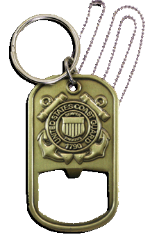 Coast Guard Bottle Opener Dog Tags