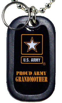 Keychain Key Ring Made from Army Dog Tags