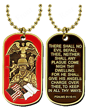 Soldier's Psalm Dog Tag