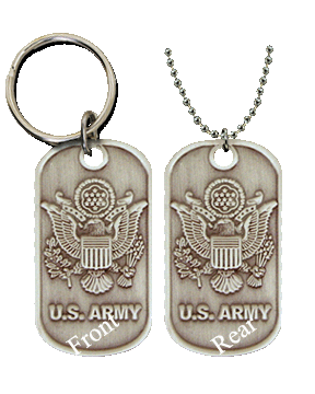 Army Ladies Style Dog Tag