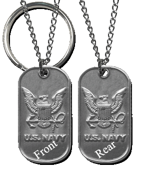 Navy Ladies Dog Tag