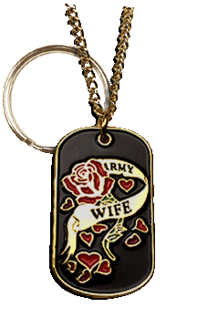 Army Wife Lady Style Dog Tag