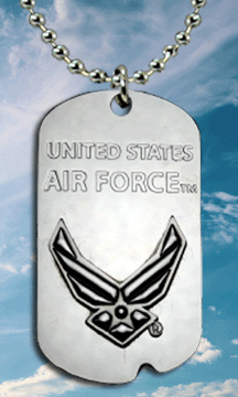 Air Force Stainless Steel Dog Tag