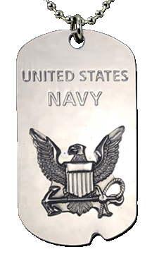 Navy Stainless Steel Dog Tag Navy Dog Tags CDT5756