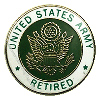 Army Retired Pin
