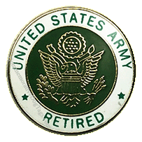 Army Retired Lapel Pin