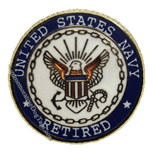 Navy Retired Pin