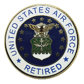 Air Force Retired Pin