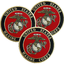 Marine Corp Car Badges