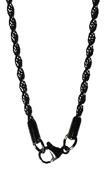 2.5mm Black Rope Chain