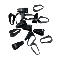 Black Flat Jump Rings