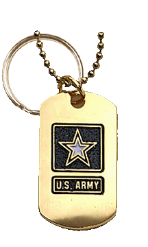 Gold Female Dog Tags