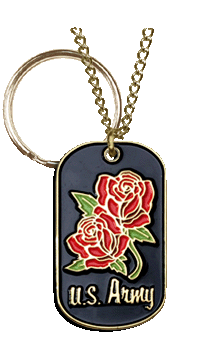 Army Rose Dog Tag